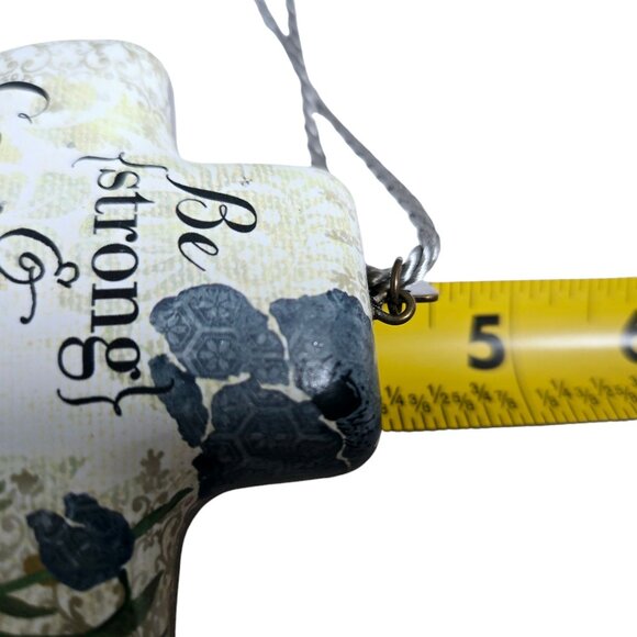 DEMDACO Artful Cross "Be Strong & Courageous" Joshua 1:9 4 Keepsake - Picture 4 of 9